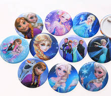 Broche de brinquedo da disney frozen, broche de desenho animado para crianças, broche de acrílico para mochilas, mochila, alfinetes de plástico, 4.5cm 2024 - compre barato