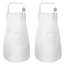 2Piece Children's Apron and Chef Hat Set Adjustable Kitchen for Cooking Painting 2024 - buy cheap