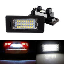 Canbus led lâmpada branca para bmw, para placa de identificação, para modelos e39, m5, e70, e71, x5, x6, m5, e90, e92, e93, m3 2024 - compre barato