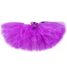 Фиолетовый детские юбка-пачка для девочек многослойная юбка; Воздушная Фатиновая юбка для девочек для дня рождения, вечерние танцевальные детские юбки для девочек Детская Балетная пачка с юбкой-пачкой 2024 - купить недорого