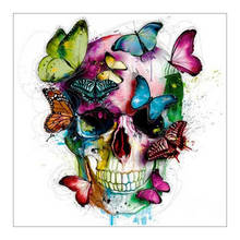 Halloween Skull Butterfly Diamond Painting Portrait Round Full Drill Nouveaute DIY Mosaic Embroidery 5D Cross Stitch Home Decor 2024 - buy cheap