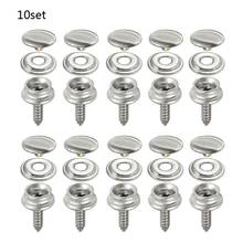 10 Sets Stainless Steel Tapping Snap Fastener Kit Tent Marine Yacht Boat Canvas Cover Tools Sockets Buttons Car Canopy 2024 - buy cheap