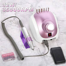 Electric Manicure Machine 32W Nail Drill 35000RPM Milling Cutters Nail Art Salon Equiment  with Rotating Speed Display 2024 - купить недорого