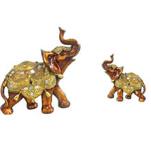 Тайский слон, украшение из смолы, украшение для гостиной, Юго-Восточная азиатская статуя слона фэн-шуй, Счастливый слон 2024 - купить недорого