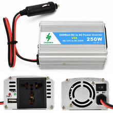 Автомобильный инвертор 200 Вт DC 12 В в AC 220 В автомобильный преобразователь питания прикуриватель USB зарядное устройство 2024 - купить недорого
