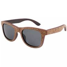 BerWer Unisex Sunglasses Wooden Cork Frame Polarized Sun Glasses UV Protection Oculos De Sol Feminino 2024 - buy cheap