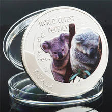 Moneda conmemorativa de animales de Australia, moneda de Metal chapado en plata, animales salvajes lindos para regalo 2024 - compra barato