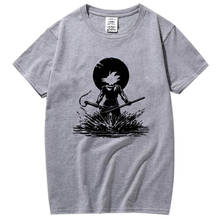 XIN YI Мужская футболка высокого качества из 100% хлопка, модная повседневная футболка с принтом «Жемчуг дракона», Мужская брендовая одежда, забавная Мужская футболка с круглым вырезом 2024 - купить недорого