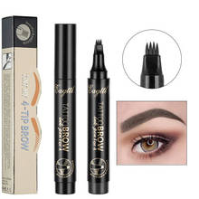 New 4 Fork Makeup Eyebrow Pen Waterproof 4D Brown Eyebrow Tint Tattoo Cosmetic Long Lasting Natural Make Up Eye Brow Pencil 2024 - buy cheap