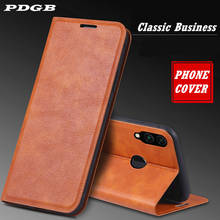 PDGB-Funda de cuero para Huawei P20, P30, Honor 9, 10 Lite, 20 Pro, V20, 20i, 8C, 8X, 9X, Y9, 2019, funda magnética con tapa blanda 2024 - compra barato