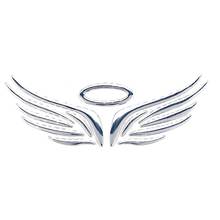 3D Angel Fairy Wings Car Auto Truck Logo Emblem Badge Decal Sticker 3 Colors 2024 - купить недорого