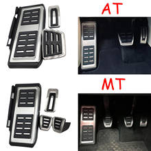 Pedal de carro de aço inoxidável, acessórios para vw golf 7 gti mk7 lamando polo a05 passat b8 skoda rapid octavia 5e 5f a7 2014 +, imperdível 2024 - compre barato