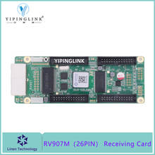 LINSN-Tarjeta receptora de pantalla LED de alquiler RV907M, módulo controlador de pantalla LED P2.976, P.1875, 26 Pines, funciona con TS802D 2024 - compra barato