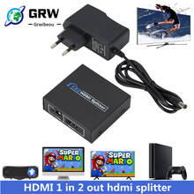 1 in 2 out 1080p HDMI-compatibl Splitter 1x2 Splitter Power Signal Amplifier NEW Original Box 1.3B 1.4 Compliant DVD Player 2024 - buy cheap