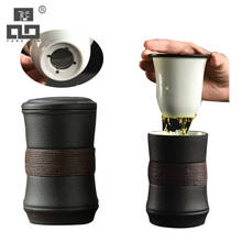 Canecas de chá de cerâmica tangpin com filtros porcelana copo de café xícara de chá acessórios para bebidas 2024 - compre barato