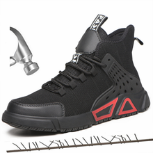 Zapatos de seguridad con punta de acero transpirables para hombre, botas de trabajo antideslizantes, indestructibles, de lujo, de marca 2024 - compra barato