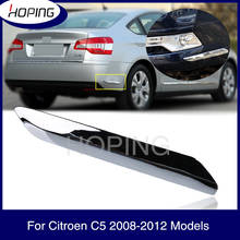 Fita de decoração para para-choque traseiro, capa de cromo anti-risco para citroen c5 2008 2009 2010 2011 2012 2024 - compre barato