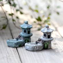 Mini Lighthouse Water Well Bridge Figurines Miniature Craft Fairy Garden Gnome Moss Terrarium Gift DIY Ornament Garden Decor 2024 - buy cheap