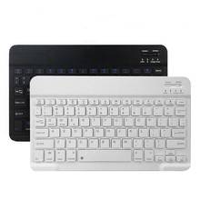 Mini teclado inalámbrico para Android, Ios, Windows, teclado Bluetooth para Ipad, teléfono, tableta, teclas de goma, teclado recargable 2024 - compra barato