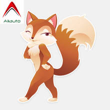 Aliauto Enchanting Fox PVC car Window Sticker Animal Decal Car Accessories PVC for Motorcycles VW Nissan Suzuki,15cm*13cm 2024 - buy cheap