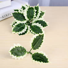 Folhas de seda artificial de 10x8x6cm, artesanato de plantas, decoração de natal para casa, casamento, coroa de flores falsas 2024 - compre barato