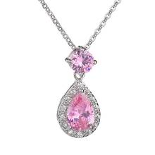 Bettyue New Fashion Water Drop White Pendant AAA Cubic Zircon Multicolor Jewelry Necklates For Woman Wedding  Party Gifts 2024 - buy cheap