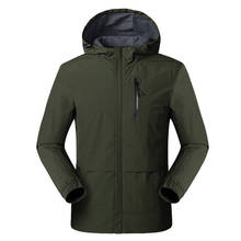 Men's Autumn Winter Jacket Water-resistant Windproof Fishing Hiking Outdoor Coat Hooded Cardigan Windbreaker Plus Size L-5XL 2024 - buy cheap