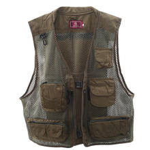 Fishing Vest Quick Dry Summer Outdoor Men Camouflage Mesh Photography Vest Multi-pocket Portable Breathable Safety Waistcoat 2024 - buy cheap