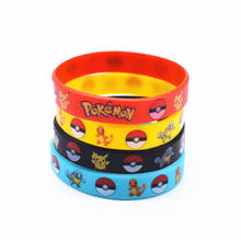 Wholesale Children Wristband Friendship Bracelet Pokemon Go Team Rubber Silicone Bracelets Bangles Birthday Party Jewelry Gifts 2024 - buy cheap