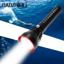 6000 люмен подводный 100 м фонарик для дайвинга XHP70 светодиодный желтый/белый светильник 26650 фонарик xhp70.2 водонепроницаемая лампа Светодиодная лампа для дайвинга 2024 - купить недорого