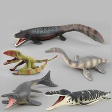 Modelo de figura de ação de crianças, brinquedos educativos para crianças, simulação de dinossauro, mosasauro, plesiosauro 2024 - compre barato