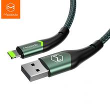 Mcdodo USB Cable 2A Fast Charging for Lightning IPhone 12 11 Pro Max XS XR X 8 7 6 Plus IPad IPod IOS 14 Charger Data LED Cable 2024 - купить недорого