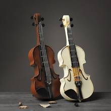 Creative retro violin model display props window clothing store home decoration art artwork romantic new product launch 2024 - buy cheap