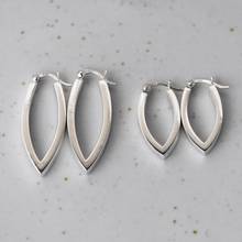 FNJ Simple U Hoop Earrings 925 Silver Original Pure S925 Sterling Silver Earring for Women Jewelry 2024 - buy cheap