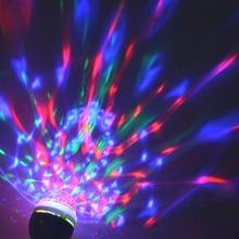 3 Вт светодиодный сценический светильник RGB Вращающийся вечерние светильник DJ диско AC85-260V магический шар светильник s для дома Рождество KTV украшение 2024 - купить недорого