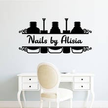 Lovely Nails Salon Wall Stickers Animal Lover Home Decoration Accessories Decor Living Room Bedroom Removable Vinyl Decals 2024 - buy cheap