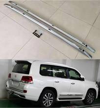 Alta qualidade da liga de alumínio do carro rack de teto trilhos barras bagageiro rack para toyota landcruiser lc200 2008-2021 2024 - compre barato