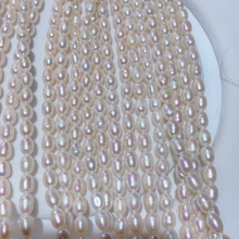 Collar de perlas naturales de agua dulce, cuentas sueltas de 15,5 ", DIY, venta al por mayor, 5-6mm 2024 - compra barato