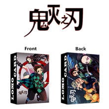 30 Sheets/Set Demon Slayer Kimetsu no Yaiba LOMO Card Mini Postcard Kamado Tanjirou Greeting Cards Message Card 2024 - buy cheap