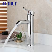 JIENI Solid Brass Chrome Polished Faucets Bathroom Basin Hot and Cold Mixer Tap Unique Handle Solid Brass torneira Single Lever 2024 - buy cheap