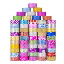 60Pcs Washi Tape Masking Tape Stickers Scrapbooking Cinta Adhesiva Decorativa Washitape Bant Adhesive Flower Solid 2024 - buy cheap