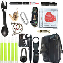 Kit de sobrevivência de primeiros socorros, portátil, ferramentas de acampamento de emergência, kit de sobrevivência, caneta tática de resgate 2024 - compre barato