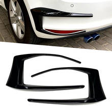 2 pçs amortecedor traseiro do carro spoiler luz de nevoeiro capa guarnição para volkswagen vw golf 7 mk7 gti r gtd 2013 2014 2015 2016 2024 - compre barato