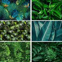 Green Grass Leaves Backdrops For Photography Summer Tropical Jungle Birthday Baby Shower Wedding Decor Background Photo Studio 2024 - buy cheap