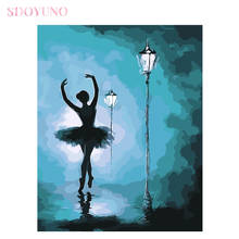 Набор для рисования по номерам SDOYUNO, "сделай сам", для взрослых, представлений, балерины, набор акриловых красок ручной работы, уникальный подарок для домашнего декора 2024 - купить недорого