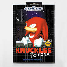 Knuckles Echidna In Sonic 1 16bit MD Game Card For Sega Mega Drive/ Genesis with Retail Box 2024 - buy cheap
