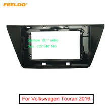 Feeldo kit de adaptador de painel de áudio estéreo para carro volkswagen touran 10.1, kit de moldura de painel de ajuste de áudio de 2din, tela grande de 2016 polegadas 2024 - compre barato