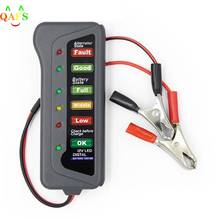 Testador digital de bateria de carro 12v, ferramenta de diagnóstico com 6 luzes led para alternador 2024 - compre barato