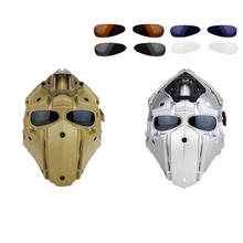 Casco táctico para montar al aire libre, máscara CS, equipo de campo, Baotou integrado, cascos de protección transparentes opcionales 2024 - compra barato