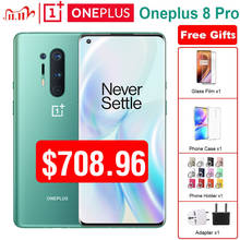 Мобильный телефон Oneplus 8 pro, глобальная прошивка, 12 Гб 256 ГБ/8 ГБ 128 ГБ, экран 6,78 дюйма, 120 Гц, Snapdragon 865, 48 МП, 30 Вт, 4510 мАч, NFC, смартфон с NFC 2024 - купить недорого